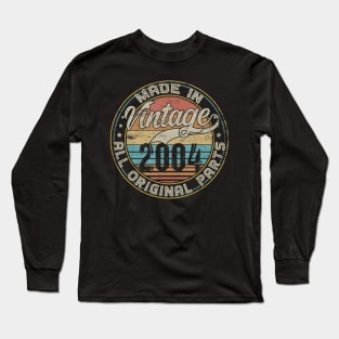 Classic 16th Birthday Gift For Men Women Vintage 2004 Long Sleeve T-Shirt